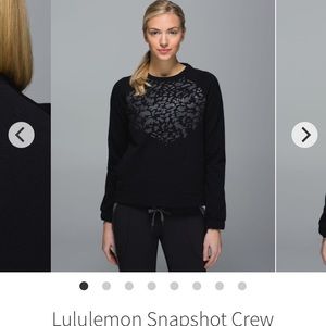 Lululemon Snapshot Crew size M black